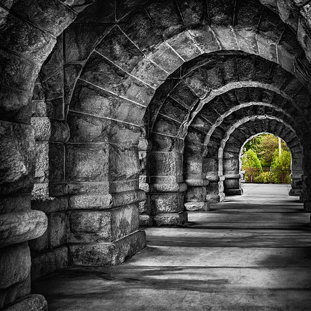 Stone Arches to the Garden