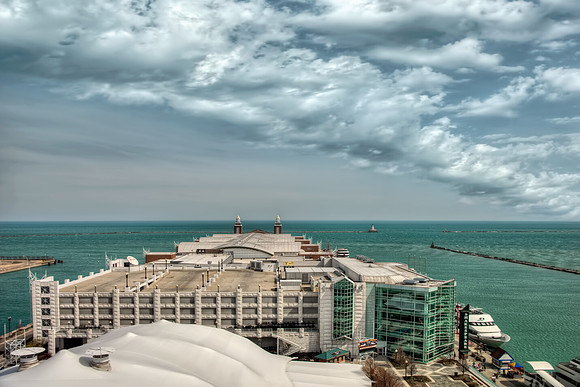 Over Navy Pier - Chicago