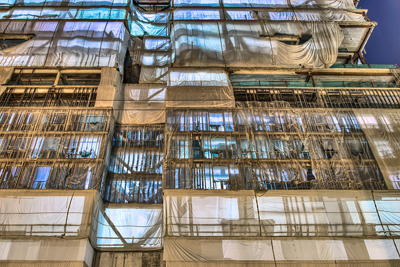 Glowing Under the Tarp Downtown - Chicago