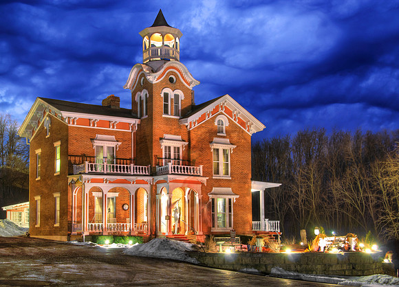 Bernadine's Stillman Inn at Night - Galena, Illinois