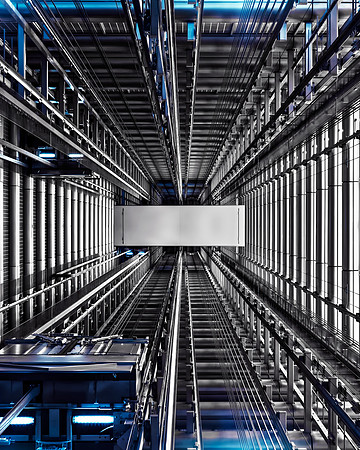 Blue Cross Blue Shield Elevator Bank