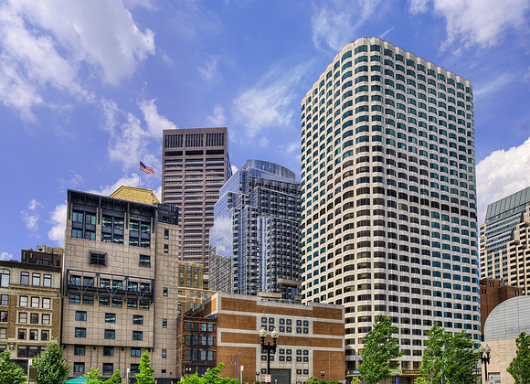 Boston Daylight along Purchase Street
