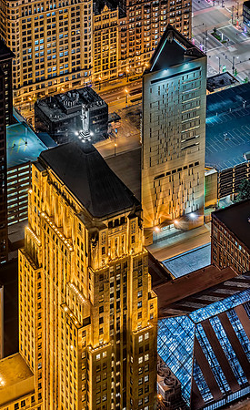 CBOT and MCC - Above the Chicago Board of Trade and the Metropol